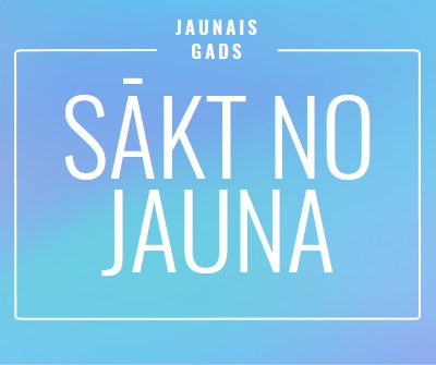 Jauna sākuma ekrāns blue modern-bold