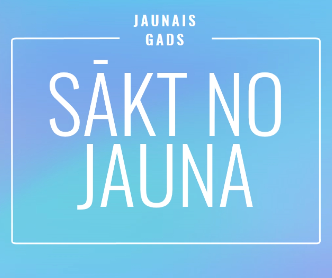 Jauna sākuma ekrāns blue modern-bold