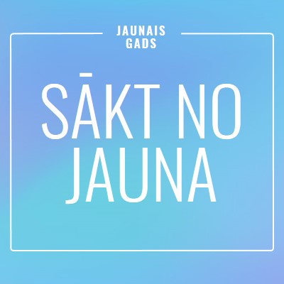 Jauna sākuma ekrāns blue modern-bold