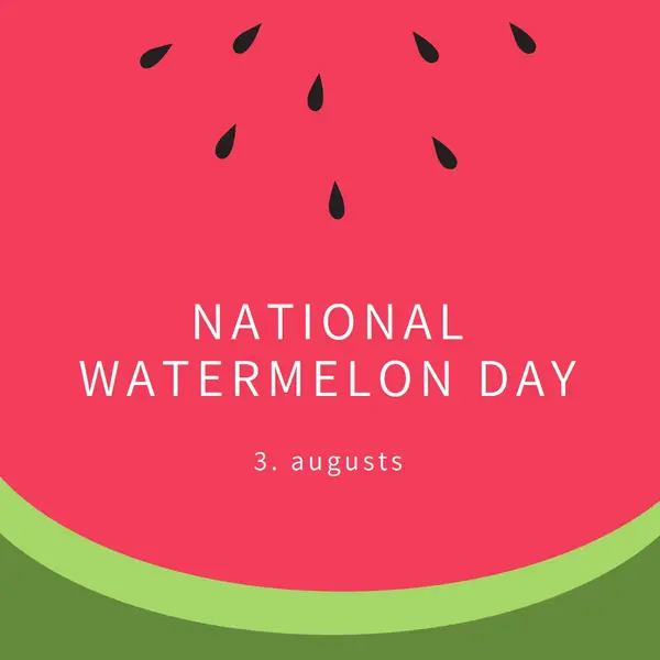 National Watermelon Day pink modern-simple