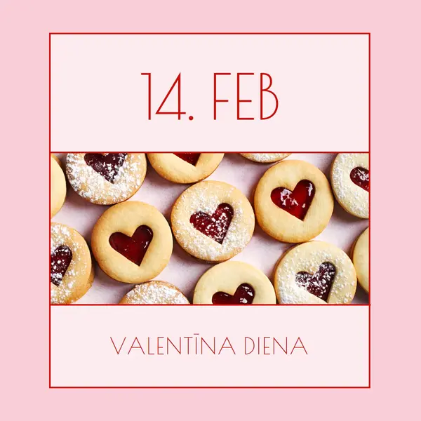 Valentīna dienas treat pink modern-simple
