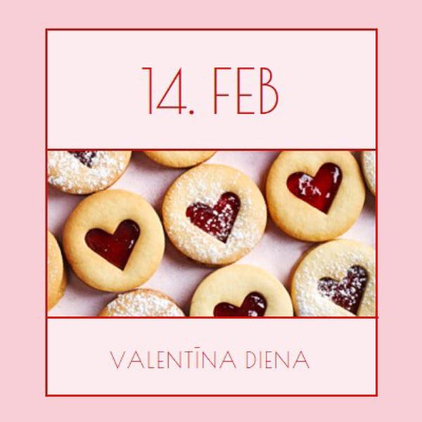 Valentīna dienas treat pink modern-simple