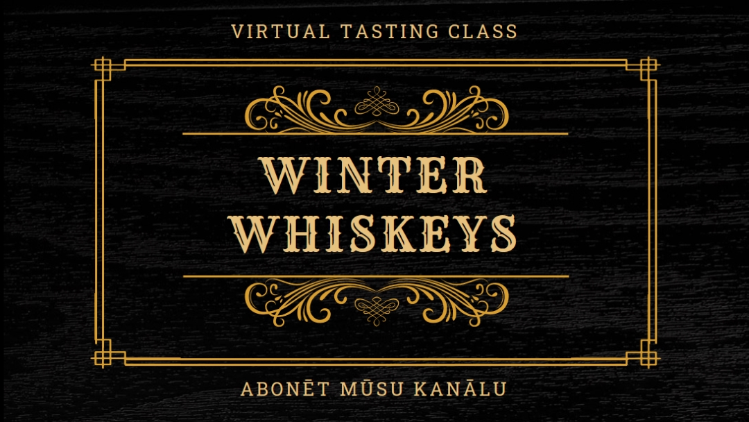Winter whiskeys black vintage-retro