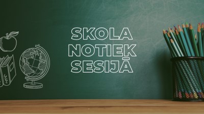 Mācību iestādē notiek sesija green modern-simple