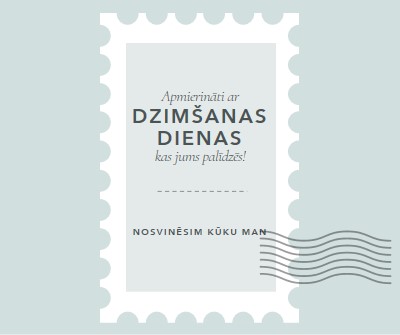 Brīnišķīga dzimšanas diena blue modern-simple