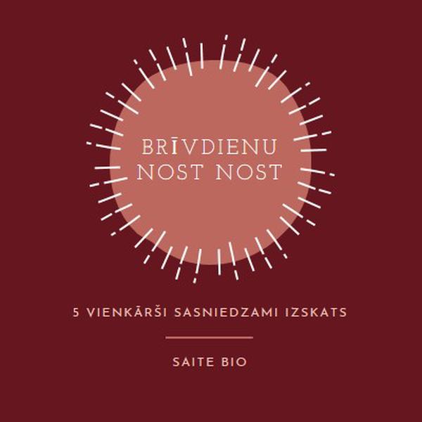 Brīvdienu nostāst red organic-simple