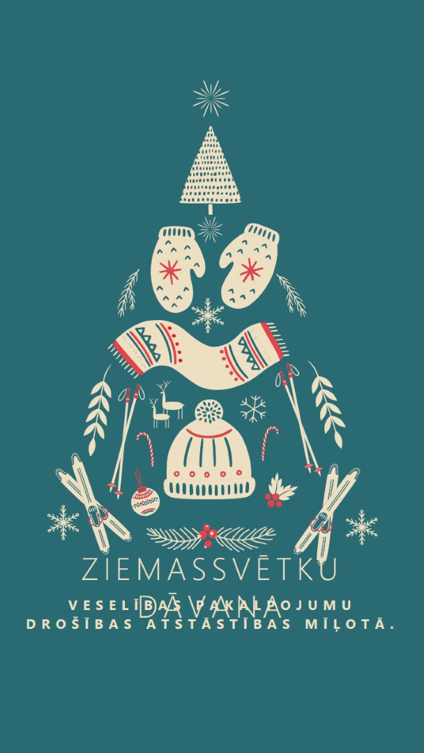 Visu, ko vēlos, lai iegūtu Ziemassvētkus green modern-simple