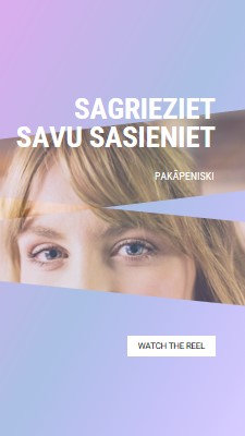 Izgrieziet savu sasienumu purple modern-bold