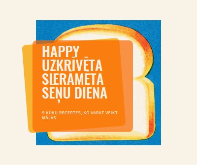 Happy Uzkrīvēta sierāmēta sēņu diena orange modern-bold