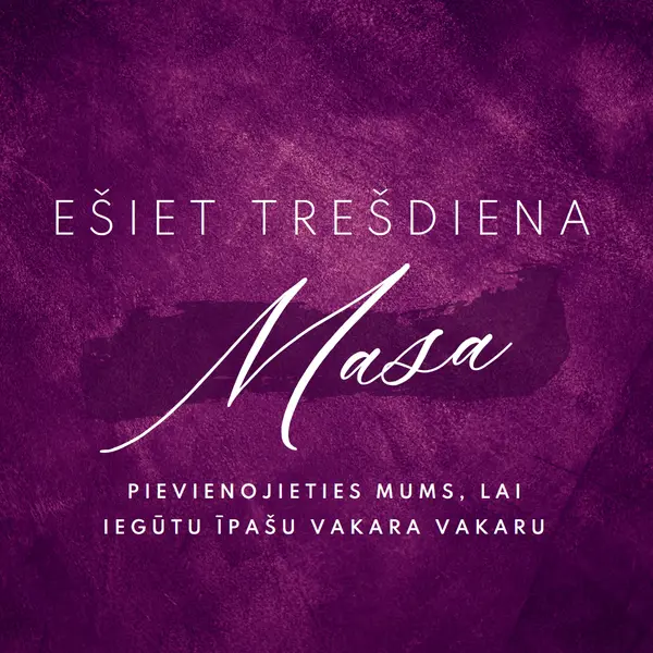 Ash Wednesday Mass purple modern-simple