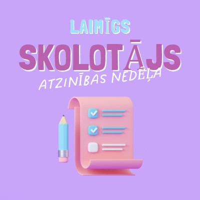 Skolotāja atzinības nedēļa purple whimsical-color-block