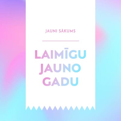 Jaunais gads, jauni sākums blue modern-bold