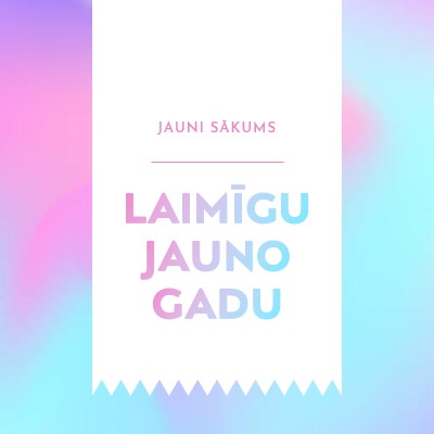 Jaunais gads, jauni sākums blue modern-bold