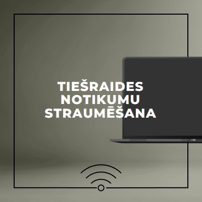 Tiešraides notikumu straumēšana gray modern-bold