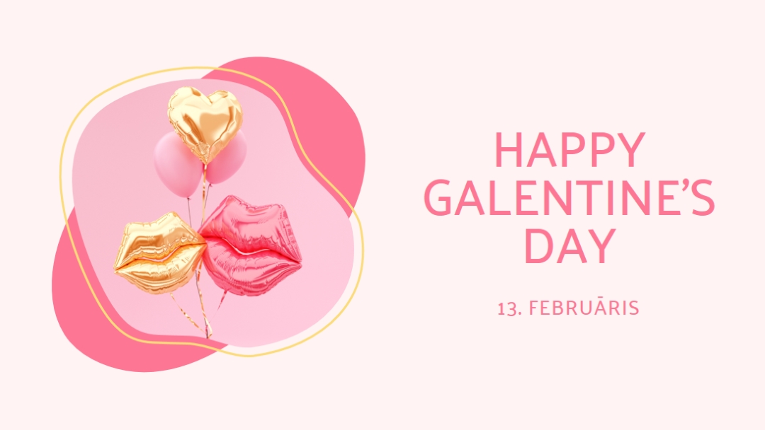 Happy Valentine's Day, gal white organic-simple