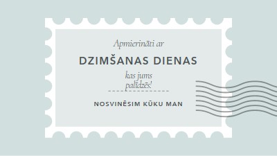 Brīnišķīga dzimšanas diena blue modern-simple