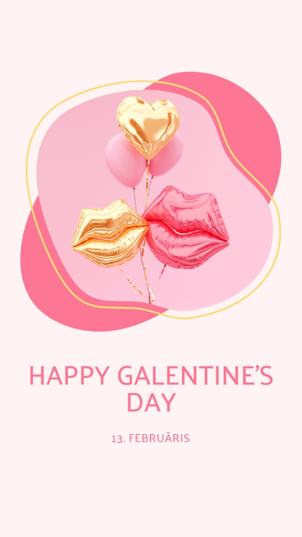 Happy Valentine's Day, gal white organic-simple