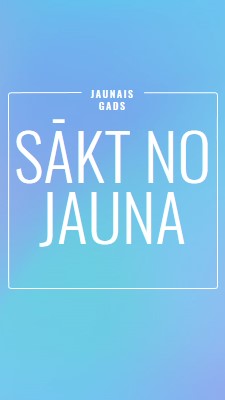 Jauna sākuma ekrāns blue modern-bold