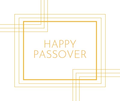 Happy Passover white modern-geometric-&-linear