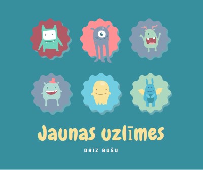 Jaunas uzlīmes būs pieejama drīzumā blue whimsical-color-block