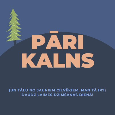 Pāri kalnam blue modern-bold