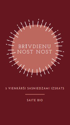 Brīvdienu nostāst red organic-simple