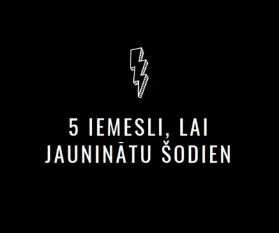 Pieci iemesli, lai jauninātu black modern-bold