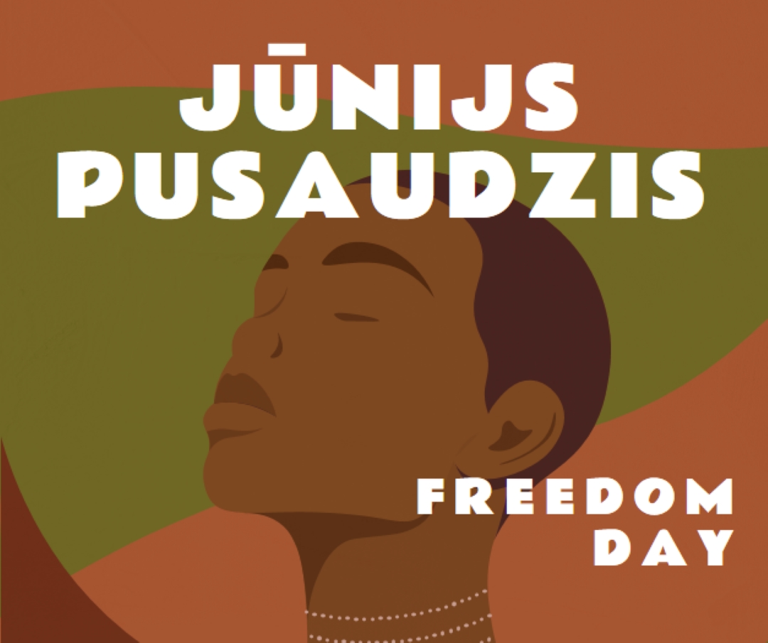 Honoring Juneteenth brown modern-color-block