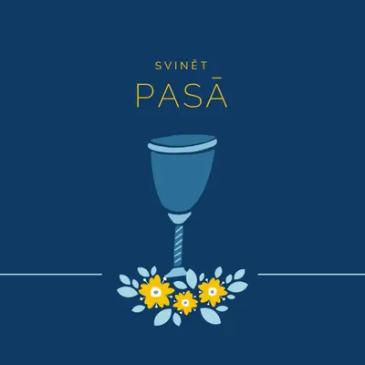 Celebrating Passover blue whimsical-color-block