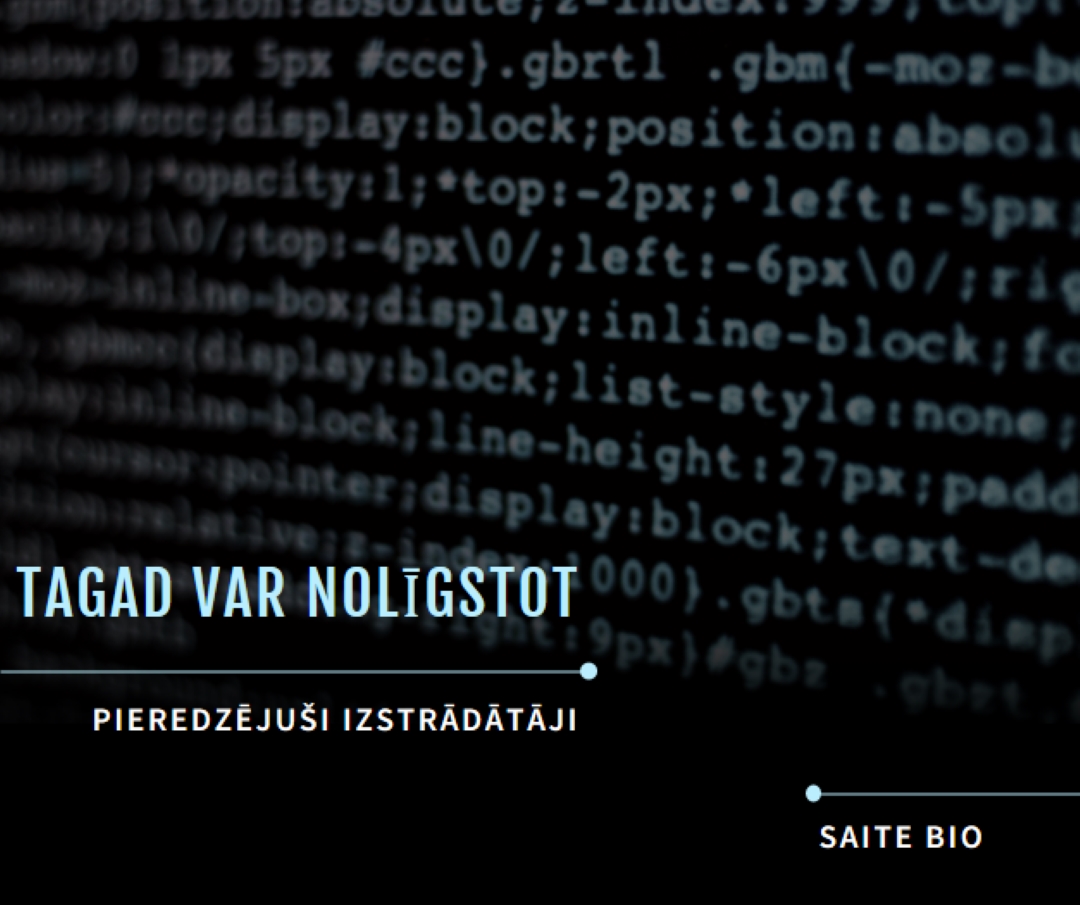 Situācijas izstrāde black modern-bold