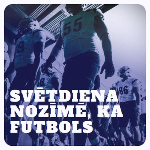 Svētdiena nozīmē, ka futbols purple modern-bold