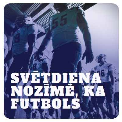 Svētdiena nozīmē, ka futbols purple modern-bold