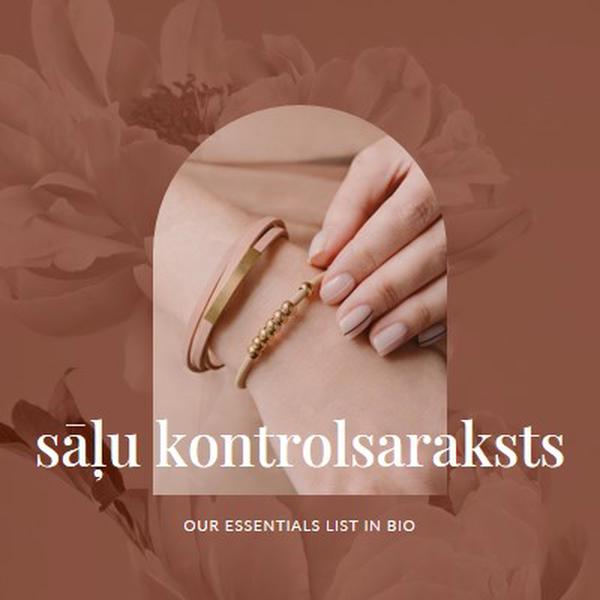 sāļu kontrolsaraksts pink organic-boho