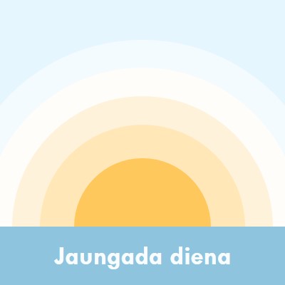 Jaungada saule blue modern-simple