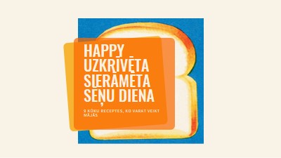 Happy Uzkrīvēta sierāmēta sēņu diena orange modern-bold