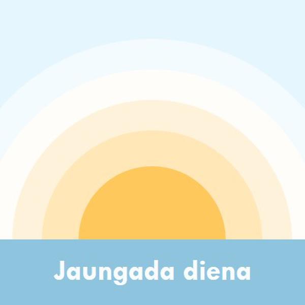 Jaungada saule blue modern-simple