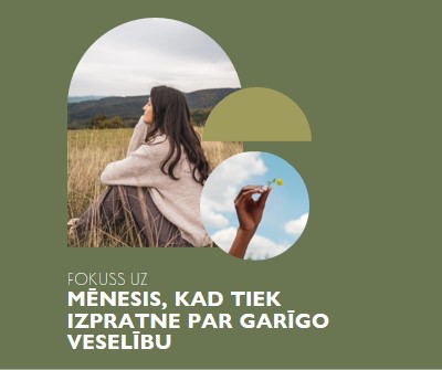 Koncentrēšanās uz garīgo veselību green modern-simple