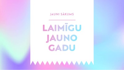 Jaunais gads, jauni sākums blue modern-bold