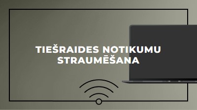 Tiešraides notikumu straumēšana gray modern-bold