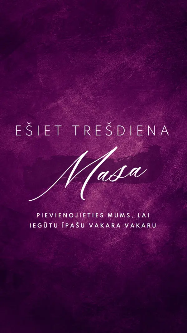 Ash Wednesday Mass purple modern-simple