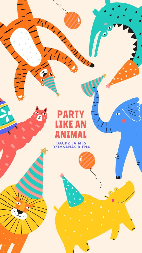 Party animal yellow whimsical-color-block