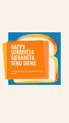 Happy Uzkrīvēta sierāmēta sēņu diena orange modern-bold