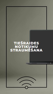 Tiešraides notikumu straumēšana gray modern-bold