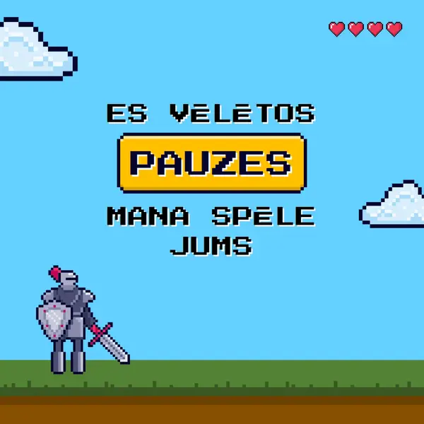 Es pauzētu spēli blue vibrant,whimsical,game,retro,playful,computer
