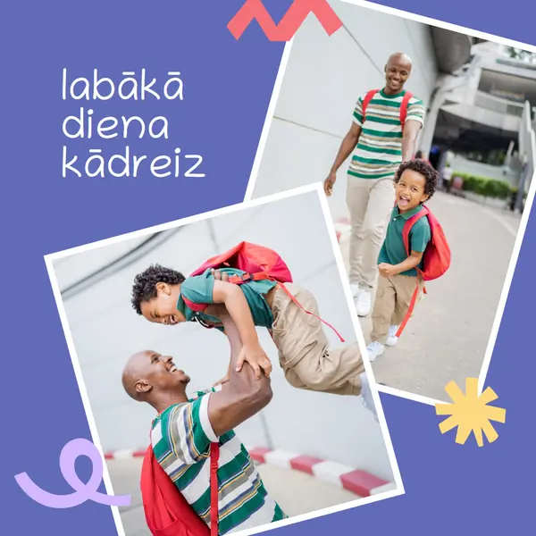 Labākā diena kādreiz purple minimal,whimsical,illustrated,fun,overlapping,squiggle