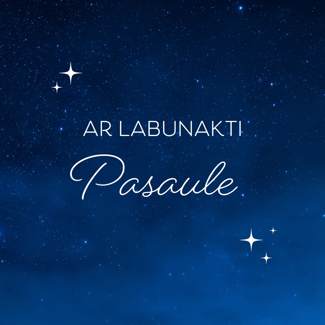 Laba nakts pasaule blue modern,simple,typographic,whimsical,motif,