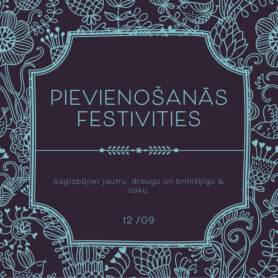 Pievienošanās festivities blue elegant,classic,floral