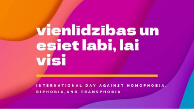 Honor International Day Against Homophobia purple modern-bold