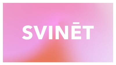 Nosvinēsim svētku nosvinēsim pink modern-bold