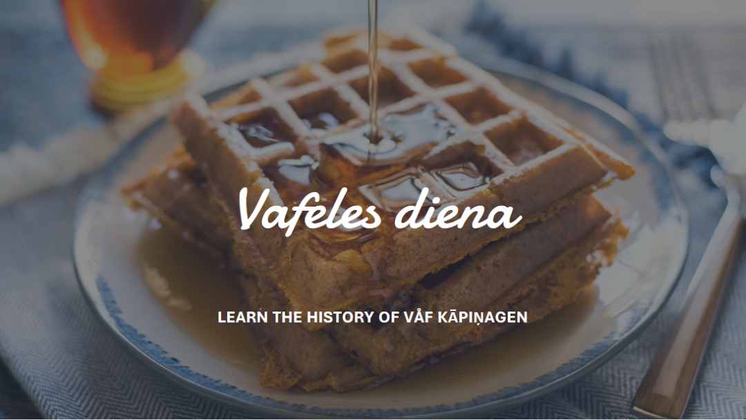 Vafeles diena blue modern-simple